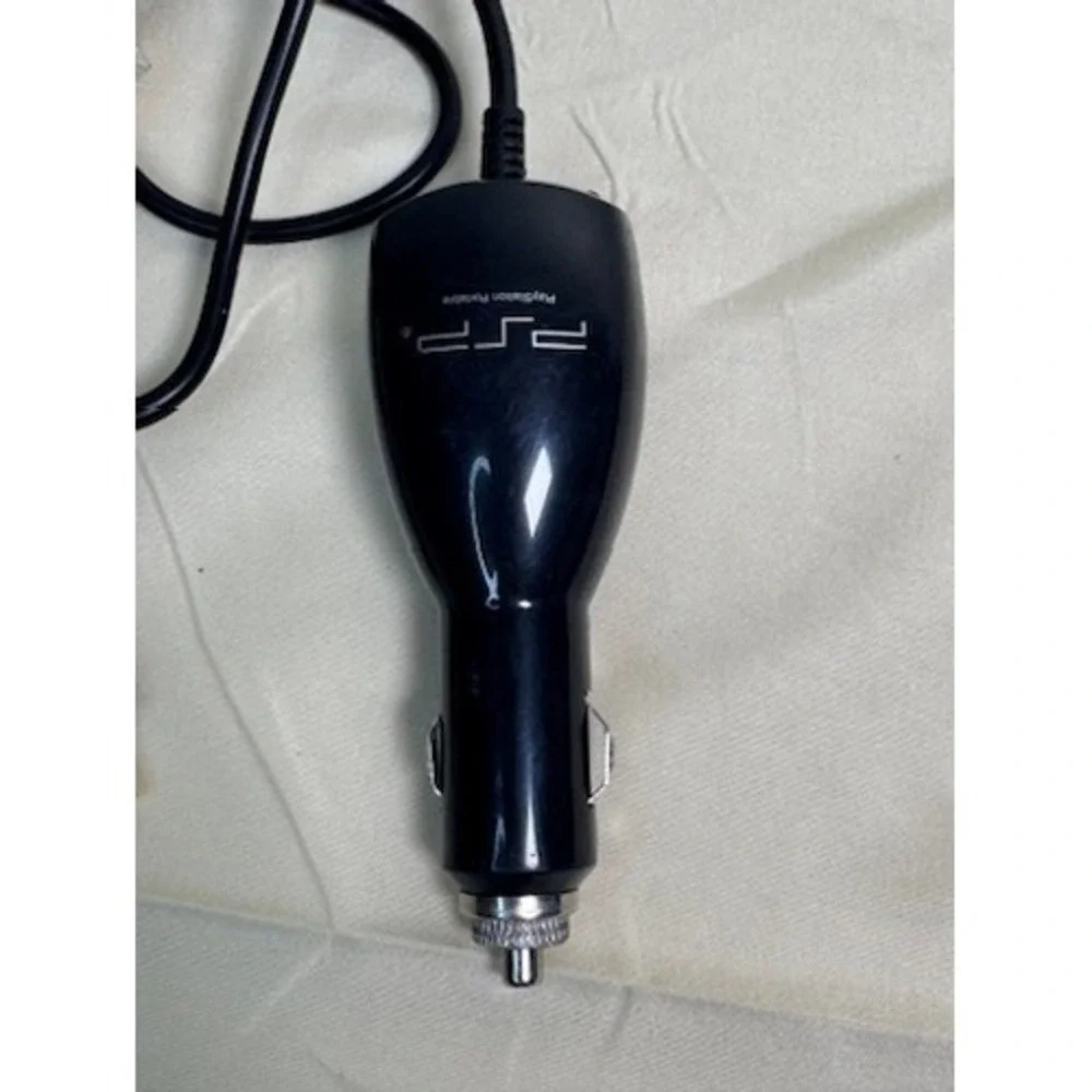 OEM Sony PSP Car Adapter Power Charger Cable Black BD-001 GUC Tested & Works